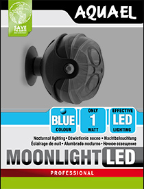Aquael LED Belysning Moonlight Svart 1W