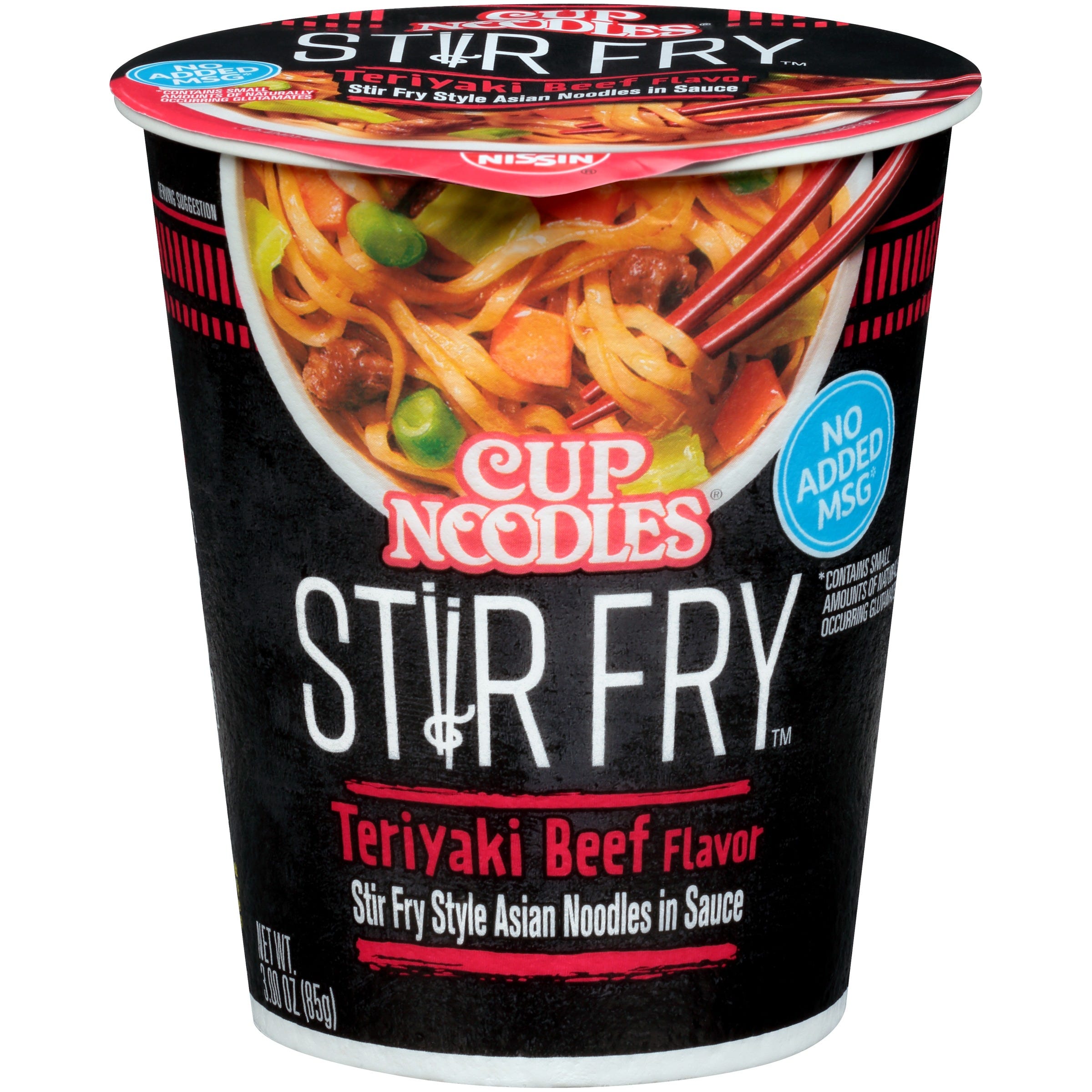 Nissin Cup Noodles Stir Fry, Teriyaki Beef - 3 oz
