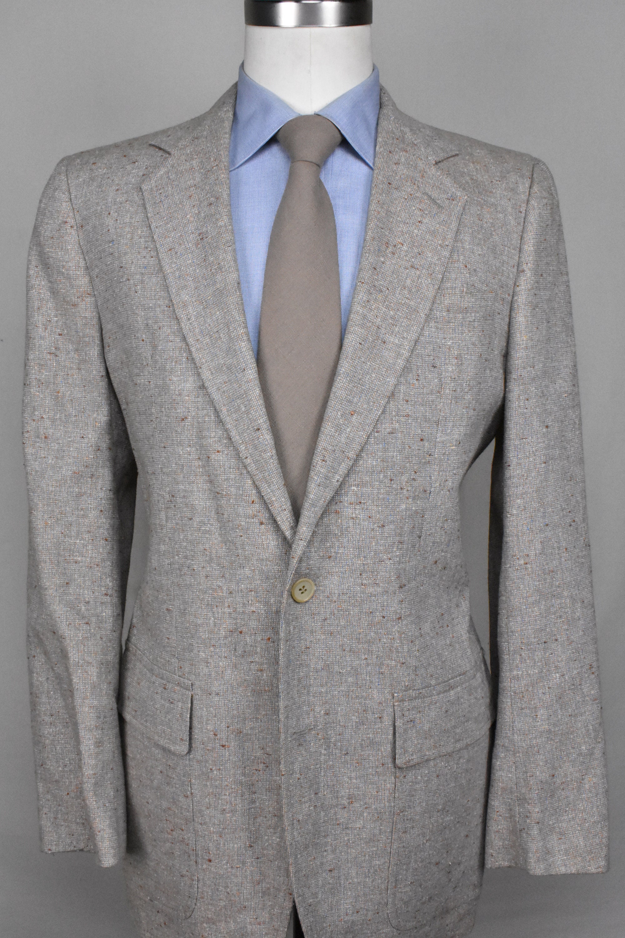 1970's Mavest Beige/Tan Wool Blend Two Button Sport Coat Men's Size 38R