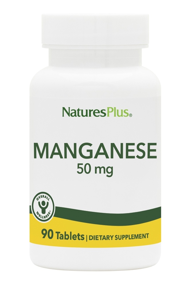 Natures Plus - Manganese 50 mg. - 90 Tablets
