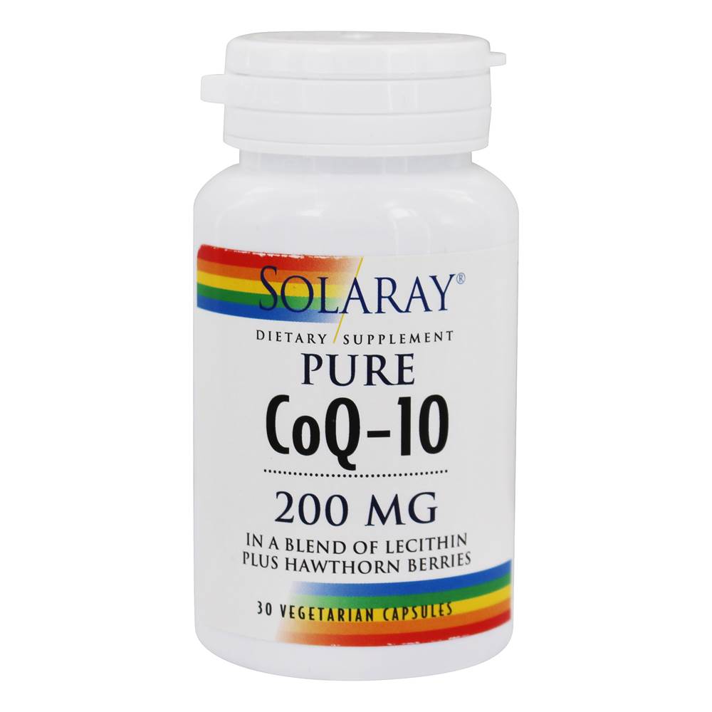 Solaray - Pure CoQ-10 200 mg. - 30 Vegetarian Capsules