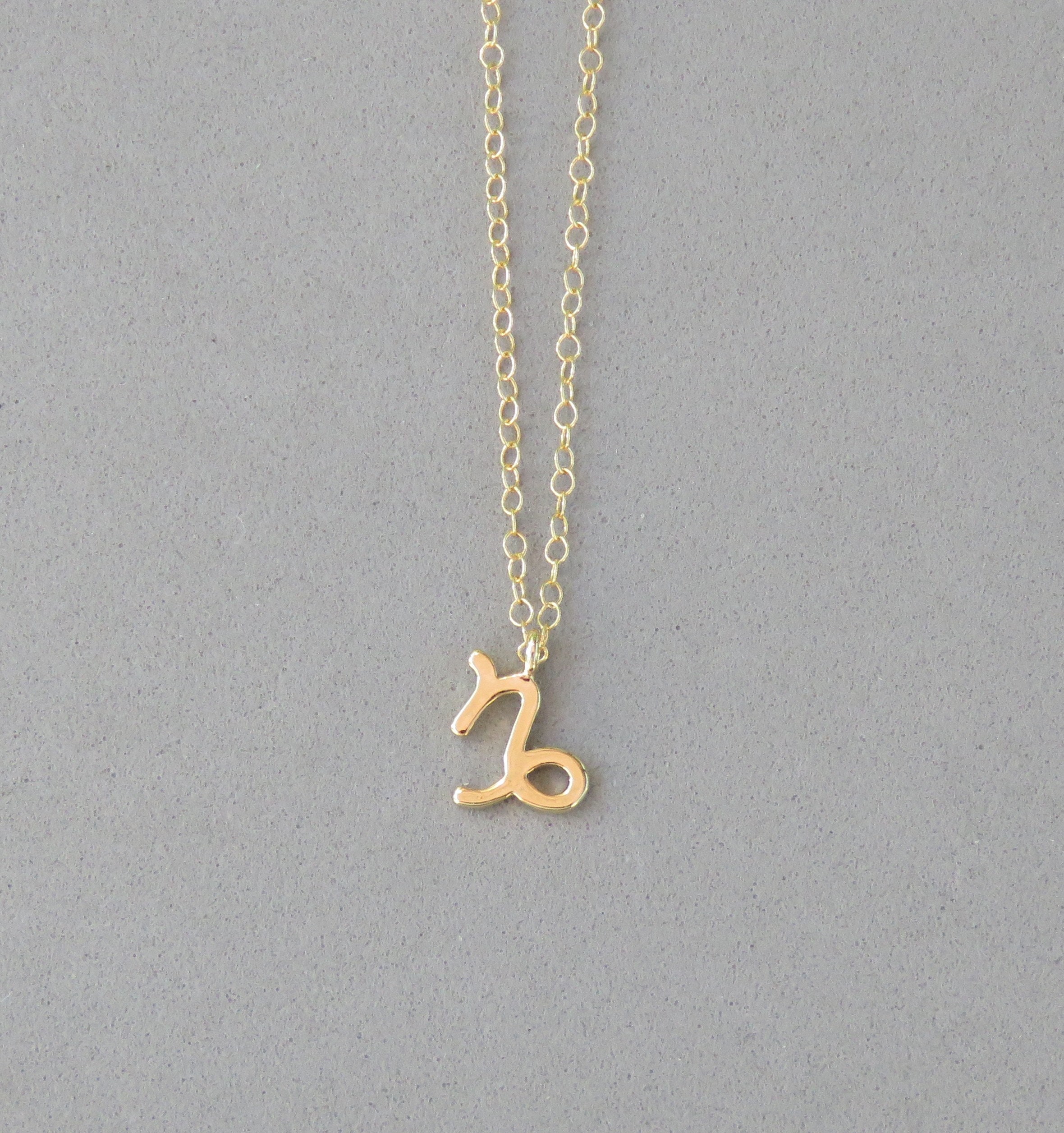 Gold Plated Capricorn Pendant Necklace 453