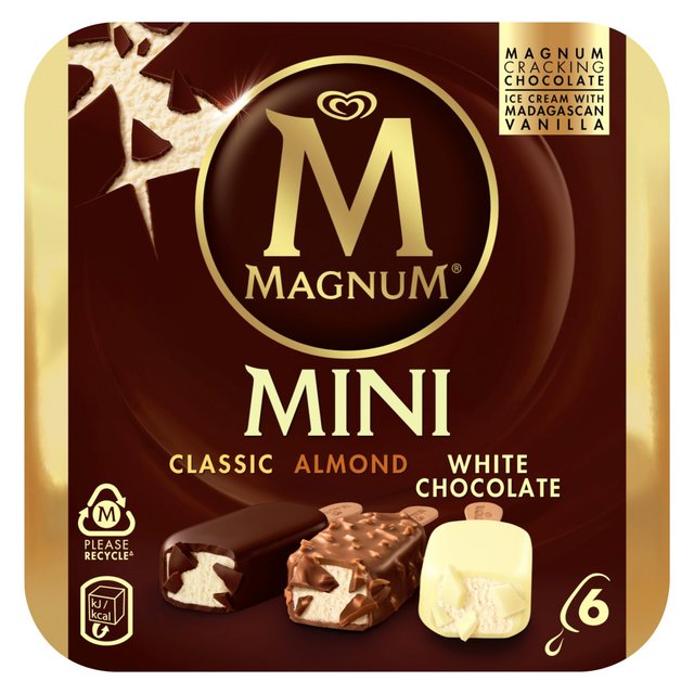 Magnum Mini Classic, Almond & White Ice Cream