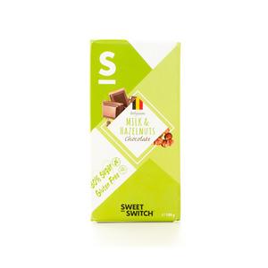 Sweet Switch Mælkechokolade med nødder sukkerreduceret - 100 g