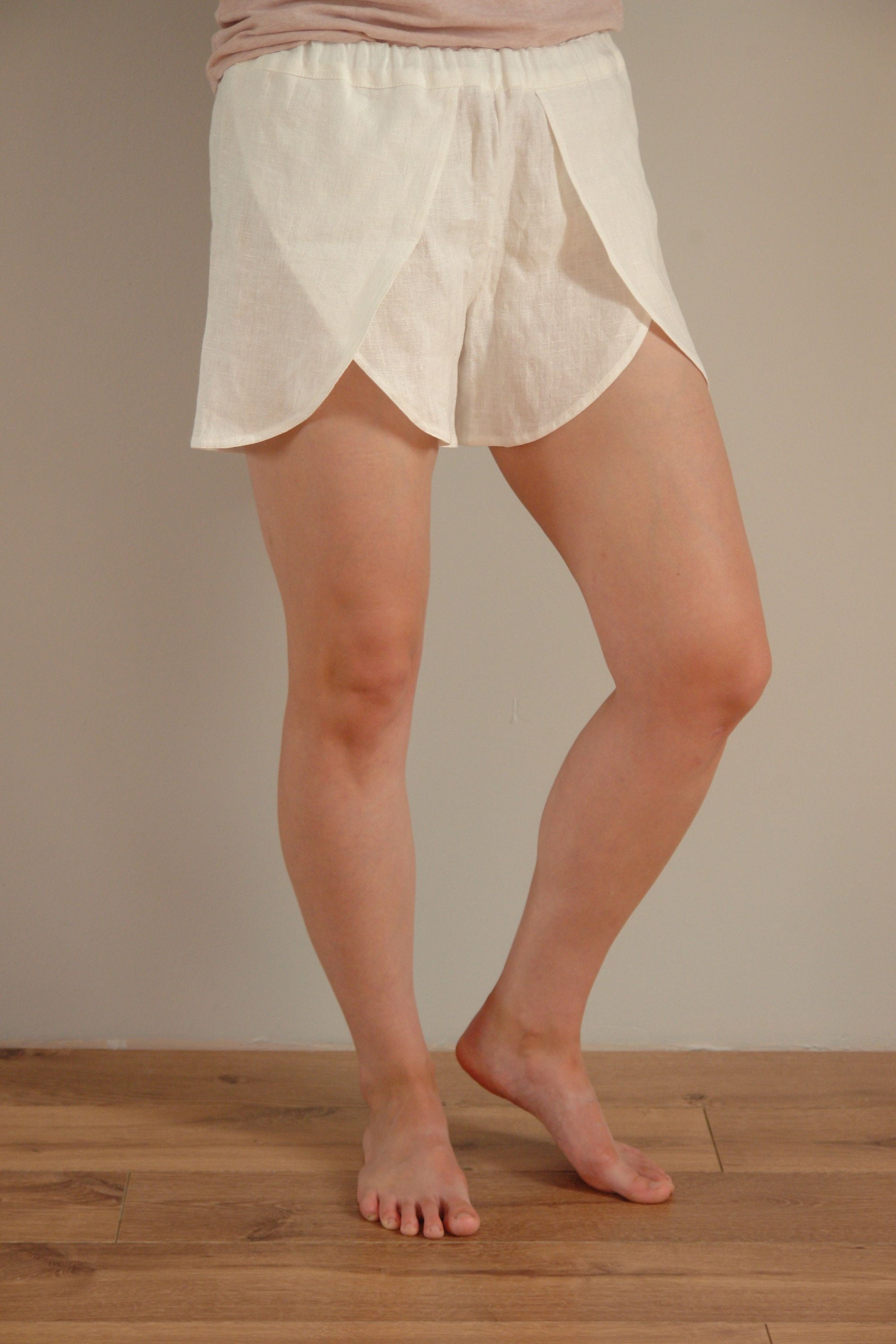 Linen Shorts Womens Linen Tulip Clothing Plus Size Wabi Sabi