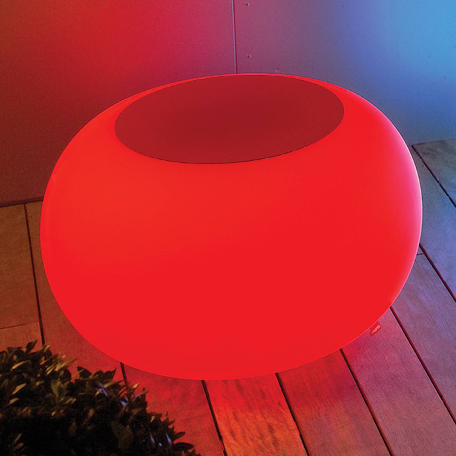 Bubble Outdoor LED pöytä RGB + huopa punainen