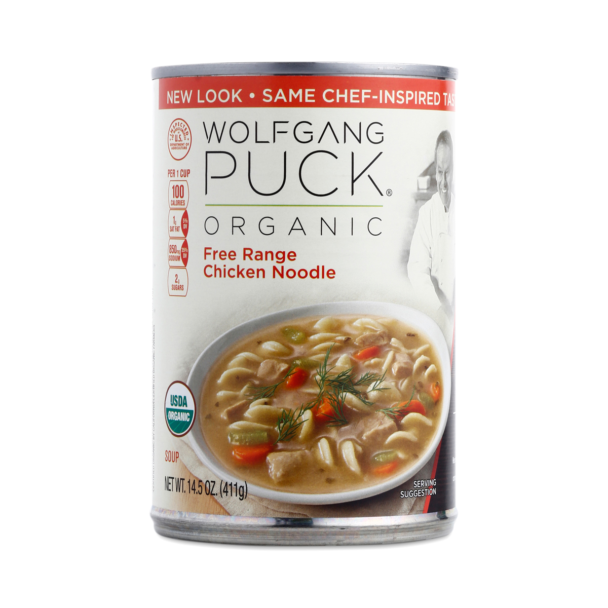 Wolfgang Puck Organic, Free Range Chicken Noodle Soup 14.5 oz can