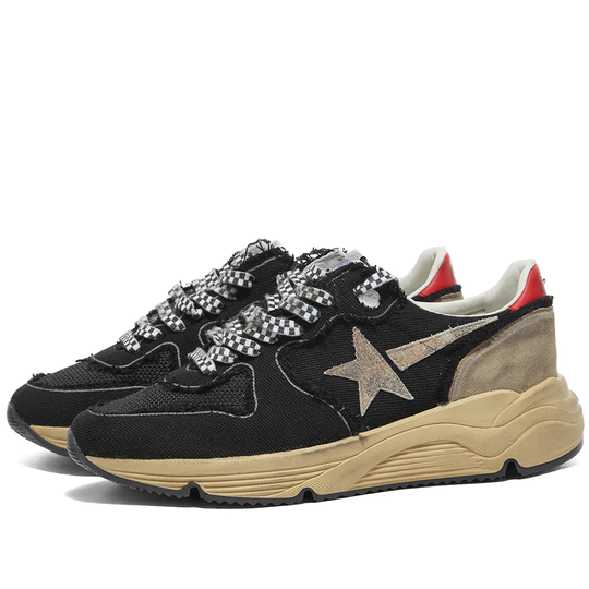 Buy Golden Goose Running Sole Sneaker Black/Military Green/Red online