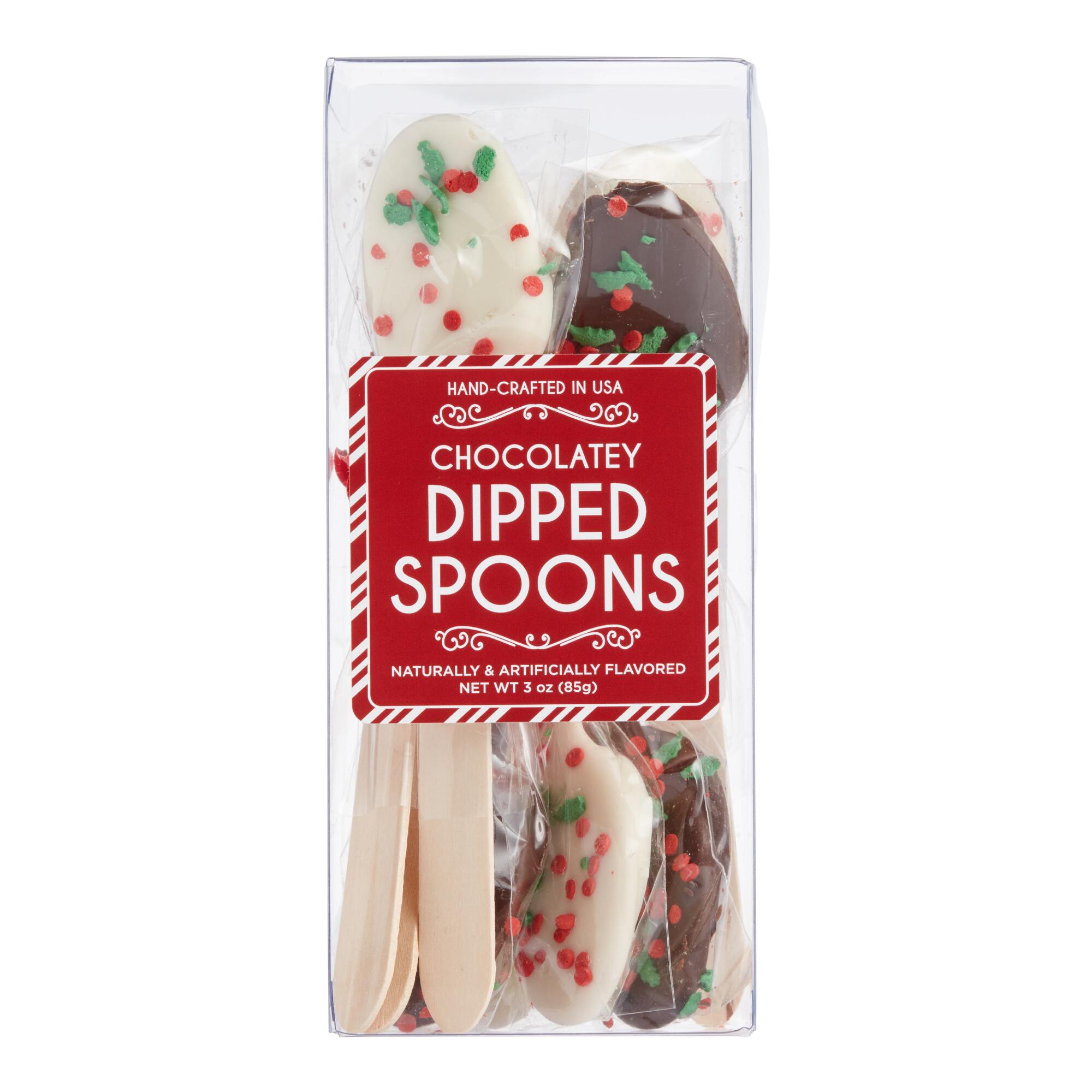 Chocolatey Dipped Spoons 10 Pack by World Market