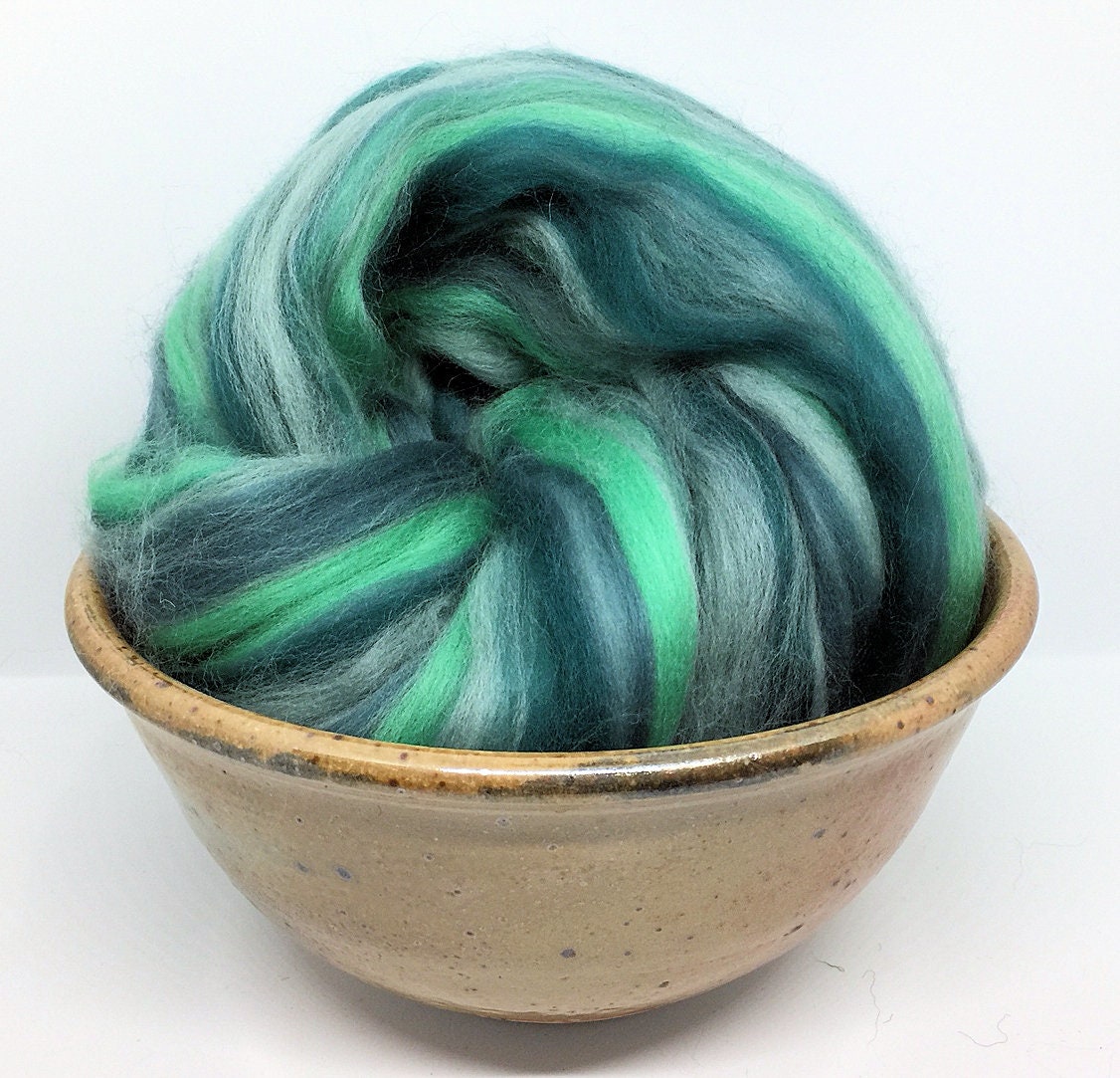 Harmony - Beautiful Blend Spinning Roving Felting Top Merino Wool 1 Oz