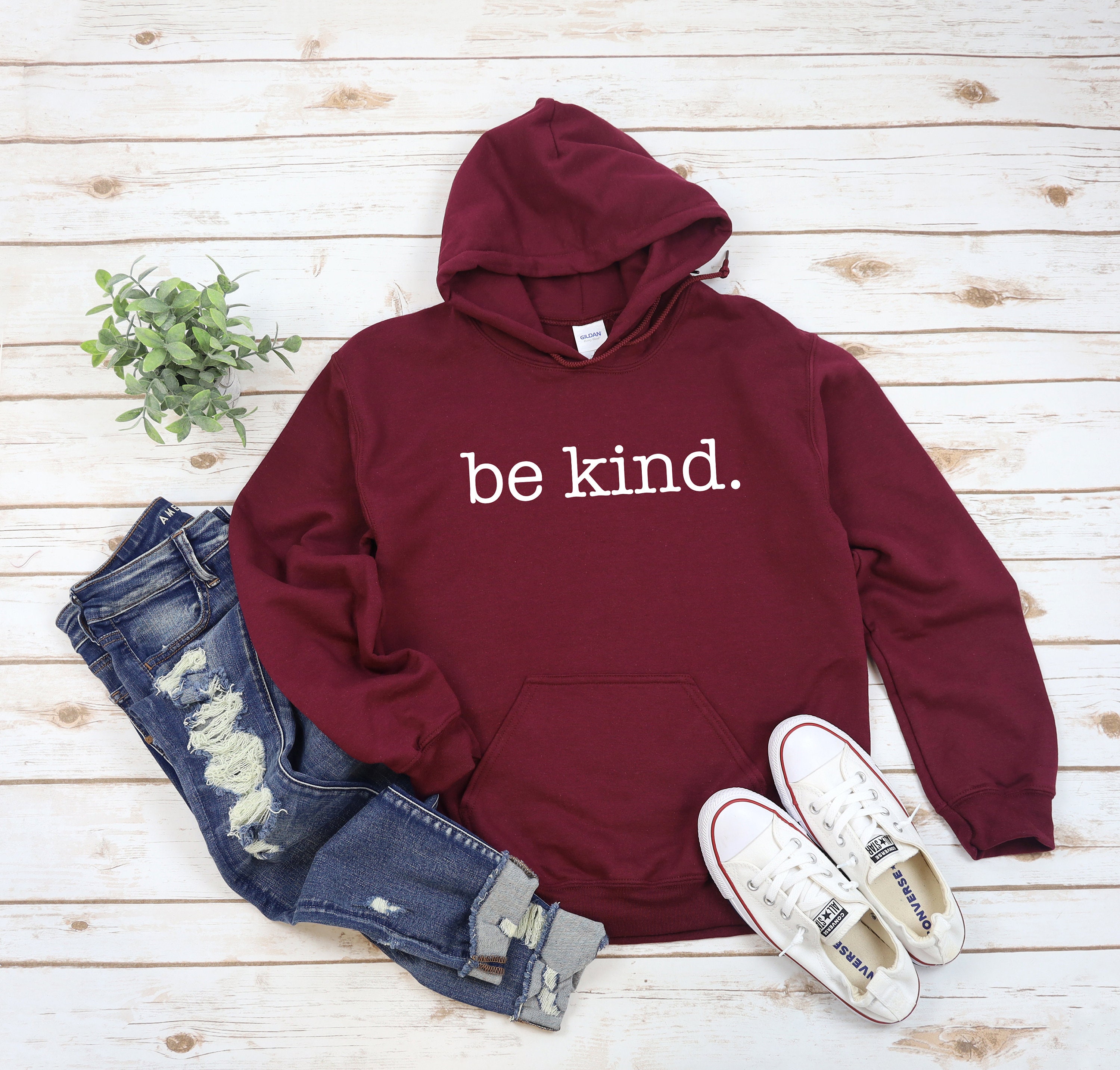 Be Kind Heavy Blend Hooded Sweatshirt Hoodie, Humanity Sweater, A Human, Inspirational Kindness, Unity Sweater