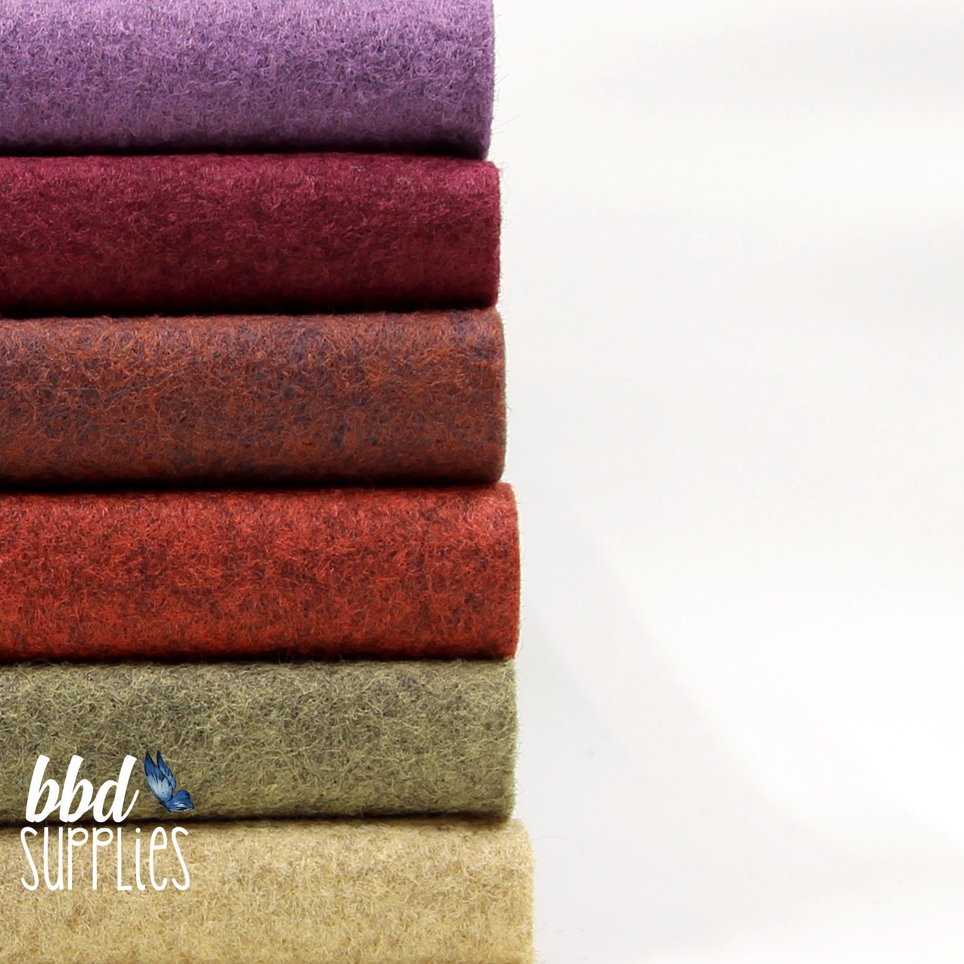 Wool Blend Felt Sheets Collection | Grand Canyon Colors 6 Sheets You Choose Size