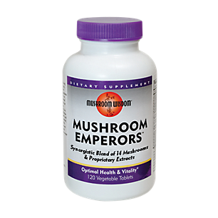 Mushroom Emperors for Optimal Health & Vitality (120 Vegetable Tablets)
