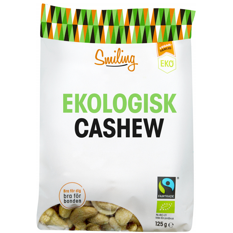 Eko Cashewnötter Naturell 125g - 16% rabatt