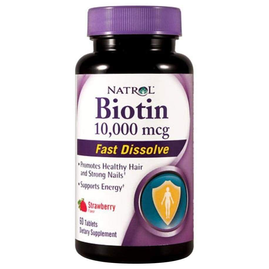 Biotin Fast Dissolve, 10000mcg - 60 tablets