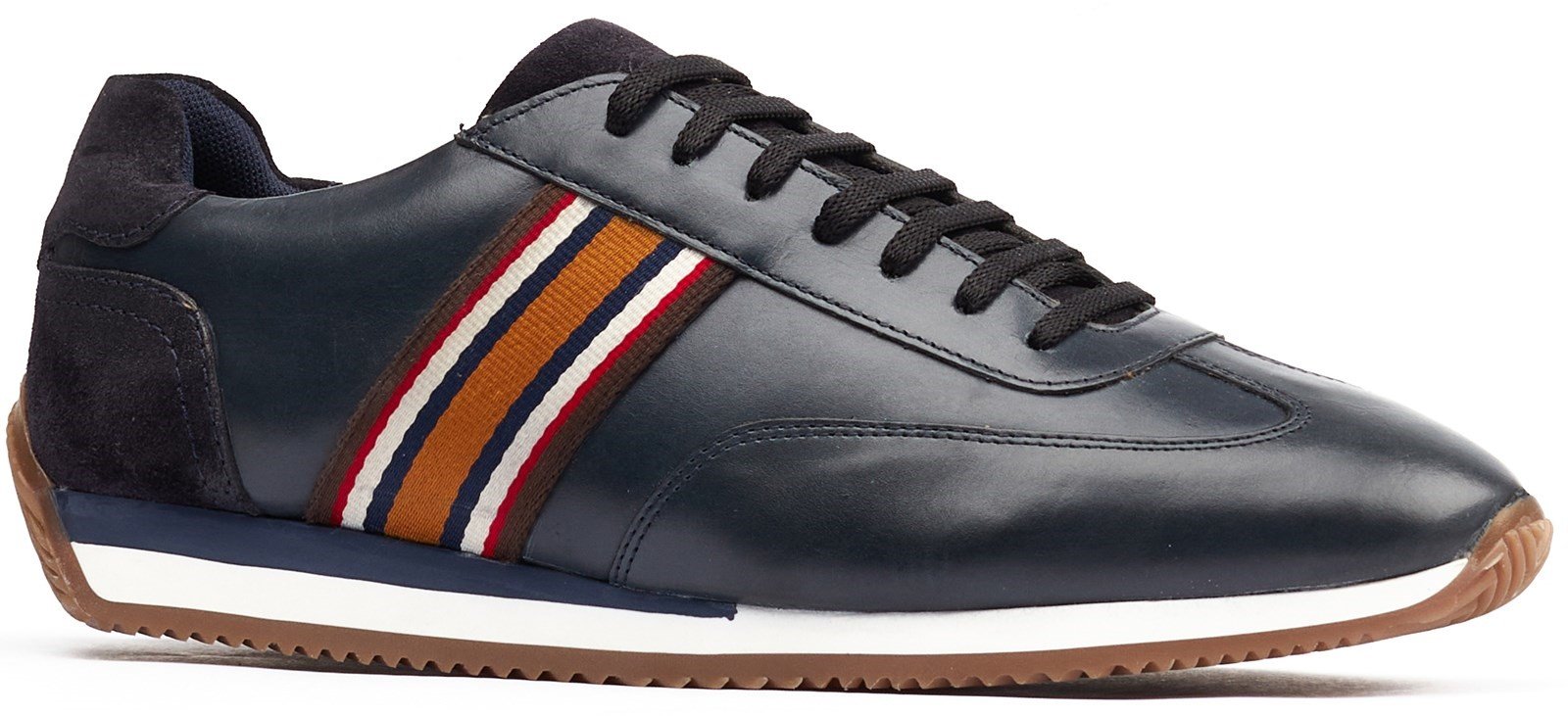 Base London Men's Mayo Lace Up Trainer Various Colours 32259 - Navy 7
