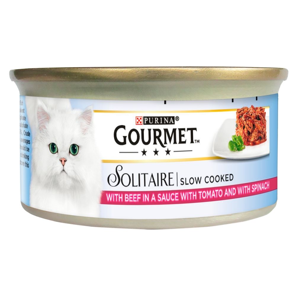 Gourmet Solitaire Saver Pack 24 x 85g - Beef in Tomato Sauce