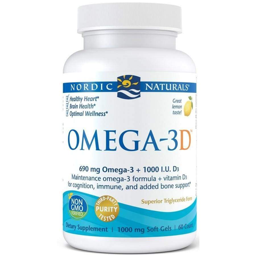 Omega-3D, 690mg Lemon - 60 softgels
