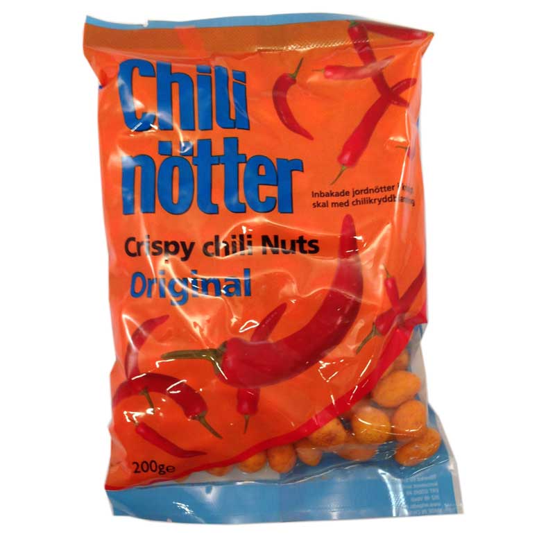 Chilinötter - Crispy chilinuts - 70% rabatt