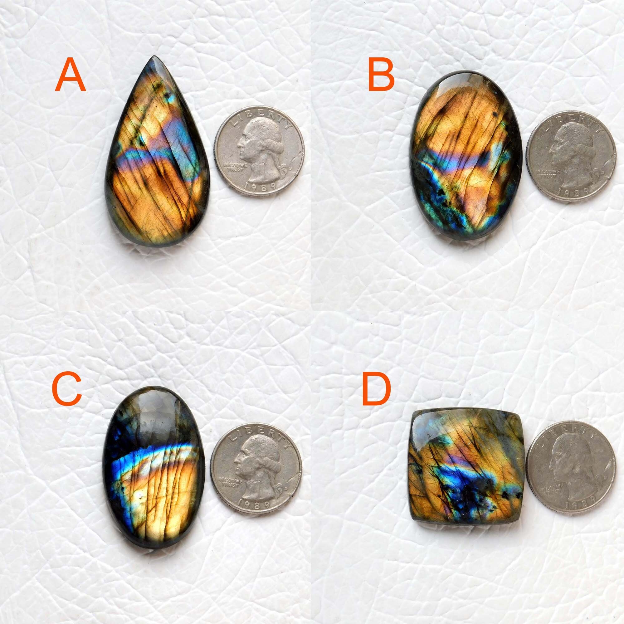 Natural Multi Labradorite Cabochon Gemstone, Blue Gemstone, Labradorite Loose Stone, Labradorite Ring Silver Jewelry Supplies Tool