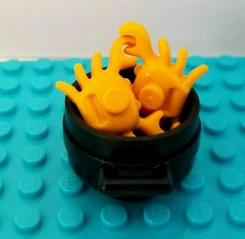 New Lego Crab Pot Seafood Ocean Animal Minifigure FOOD Large Black Cauldron