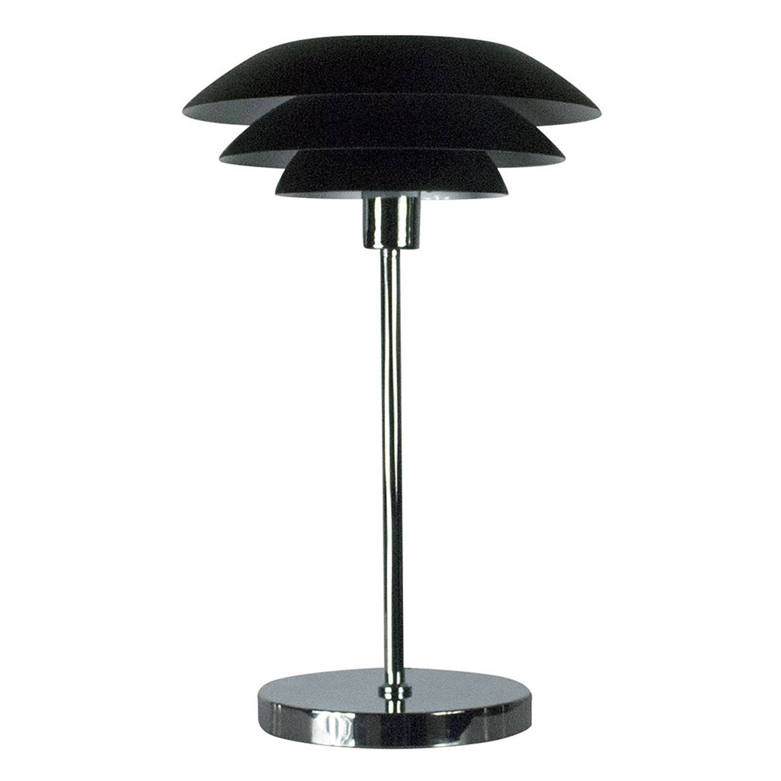 Dyberg Larsen DL31 -pöytälamppu Ø 31 cm, musta