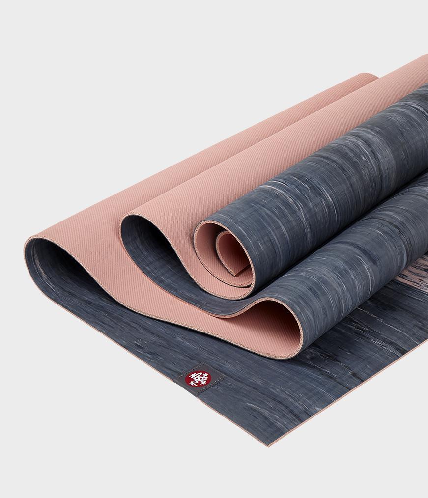 Manduka Ekolite Yoga Mat 4mm - 180cm - Sustainable Yoga Mat, Coral Marbled