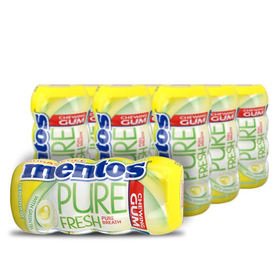 Laatikollinen Purukumia "Pure Fresh Lemonade" 10 x 13g - 33% alennus