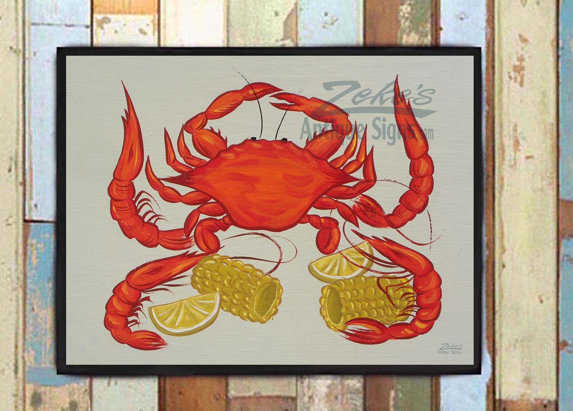 Crab & Shrimp Boil Print . Kitchen Decor, Party Print, Back Porch Low County
