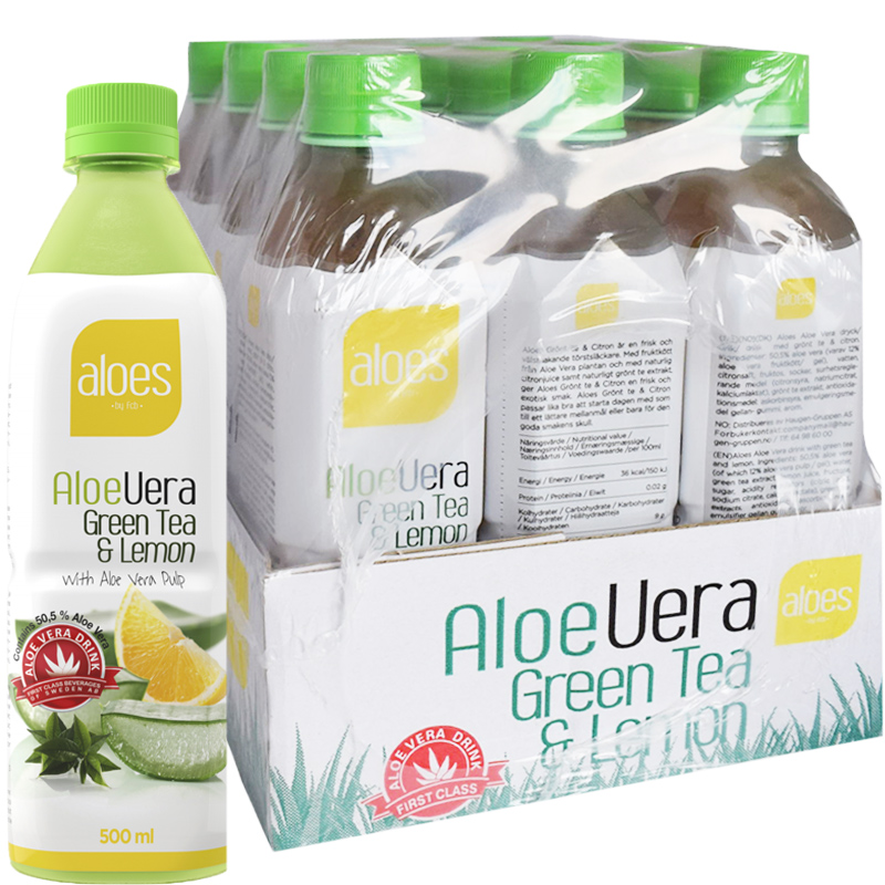 Kp Dryck "Aloe Vera Green Tea & Lemon" 12 x 500ml - 56% rabatt online |  Bord13.se