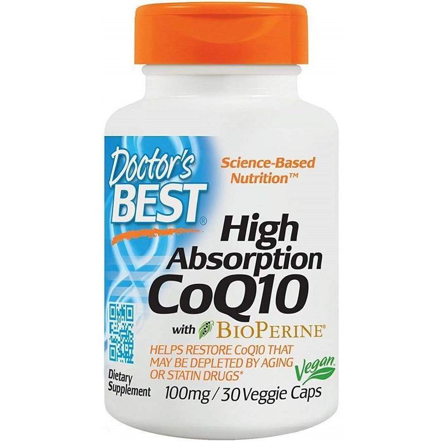 High Absorption CoQ10 with BioPerine, 100mg - 30 vcaps