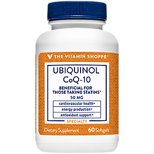 Ubiquinol CoQ-10 - Helps Energy Production, Supports Cellular & Cardiovascular Health - 50 MG (60 Softgels)