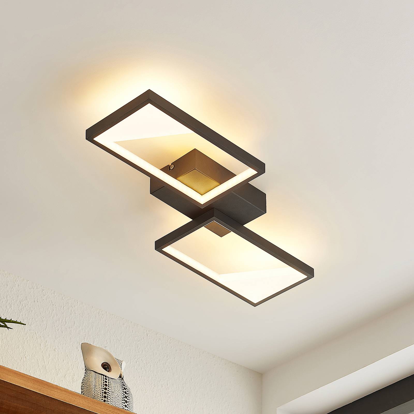 Lindby Fotini -LED-kattovalaisin kaksilamppuinen