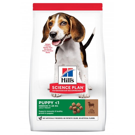 Hill's Science Plan Puppy Medium Lamb & Rice (18 kg)