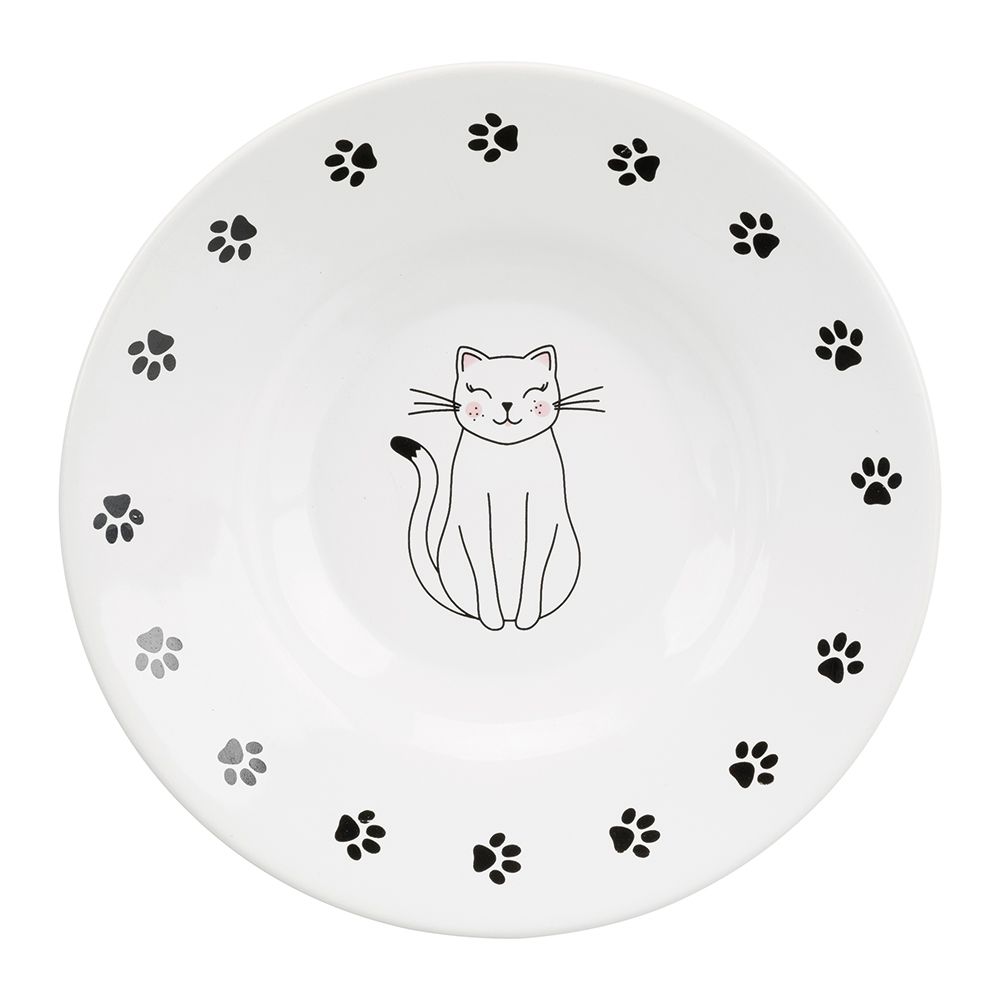 Trixie Ceramic Cat Dish for Short-Nosed Breeds - 0.2 litre
