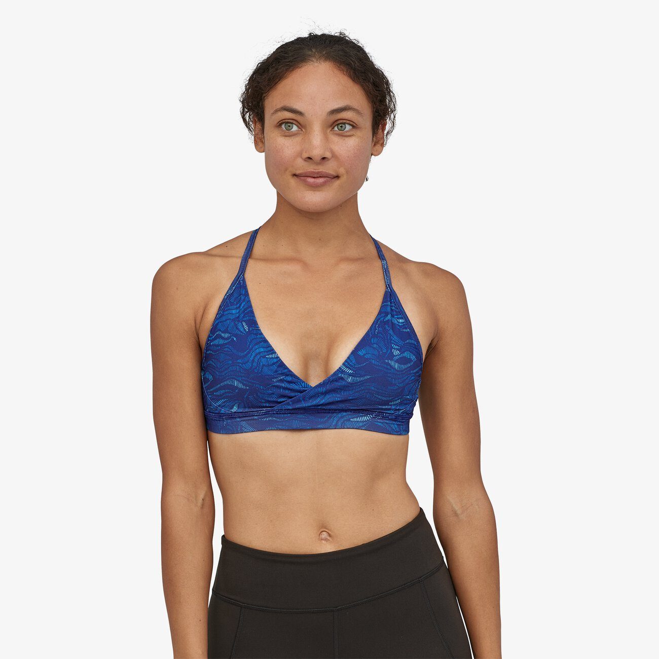Patagonia Women Cross Beta Sports Bra - Recycled Polyester, Mississippi Delta: Cobalt Blue / XS
