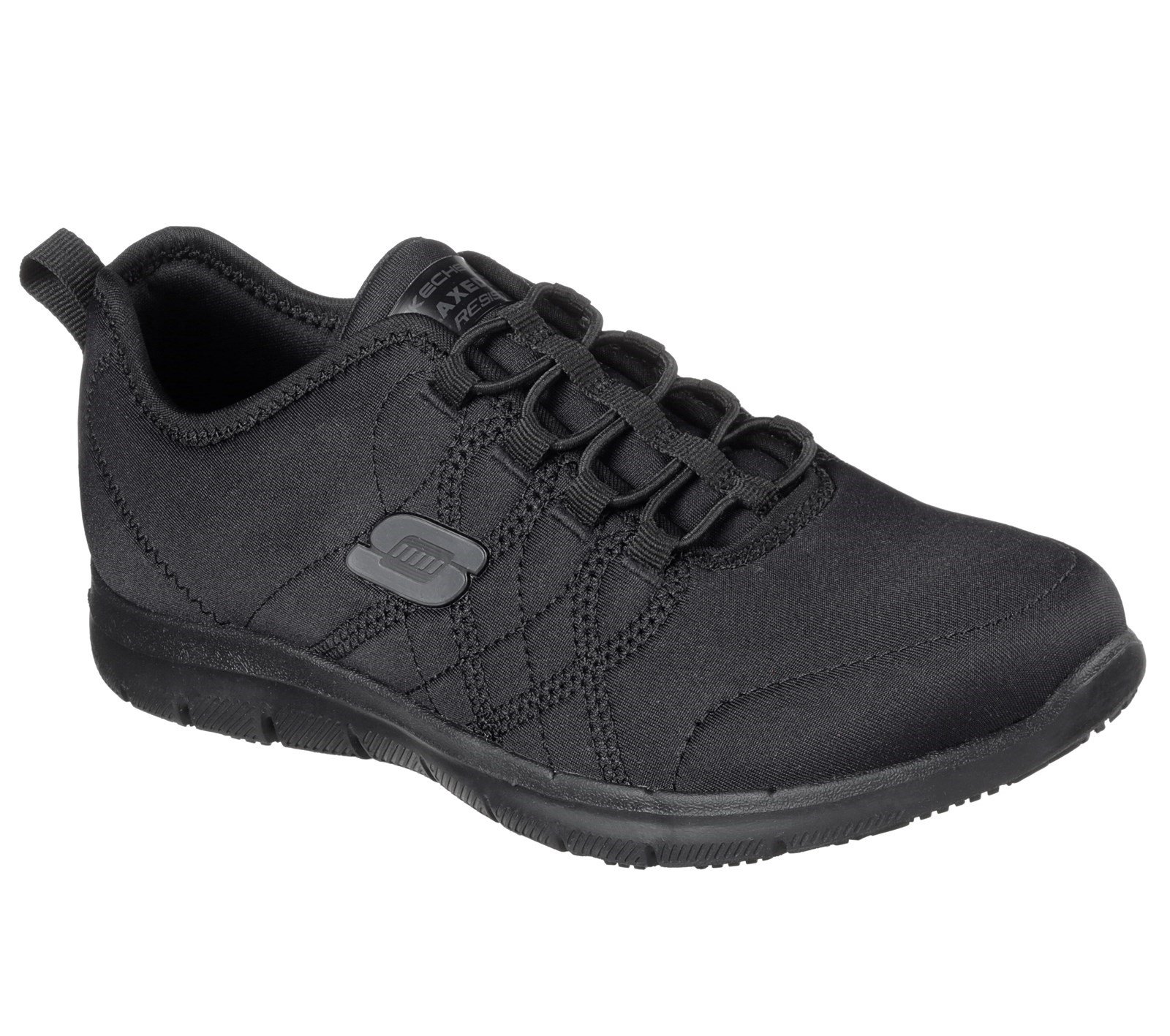 Skechers Women's Ghenter Srelt Safety Trainer Black 32305 - Black 3