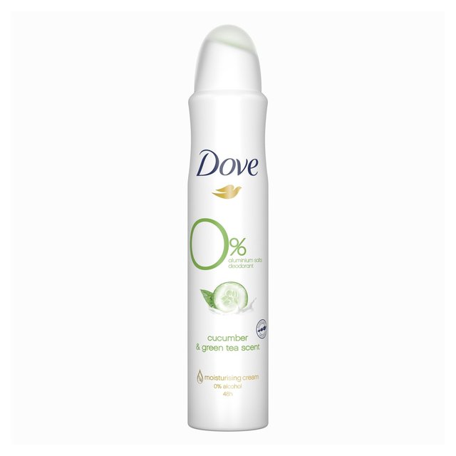 Dove Women 0% Aluminium Cucumber & Green Tea Deodorant Aerosol