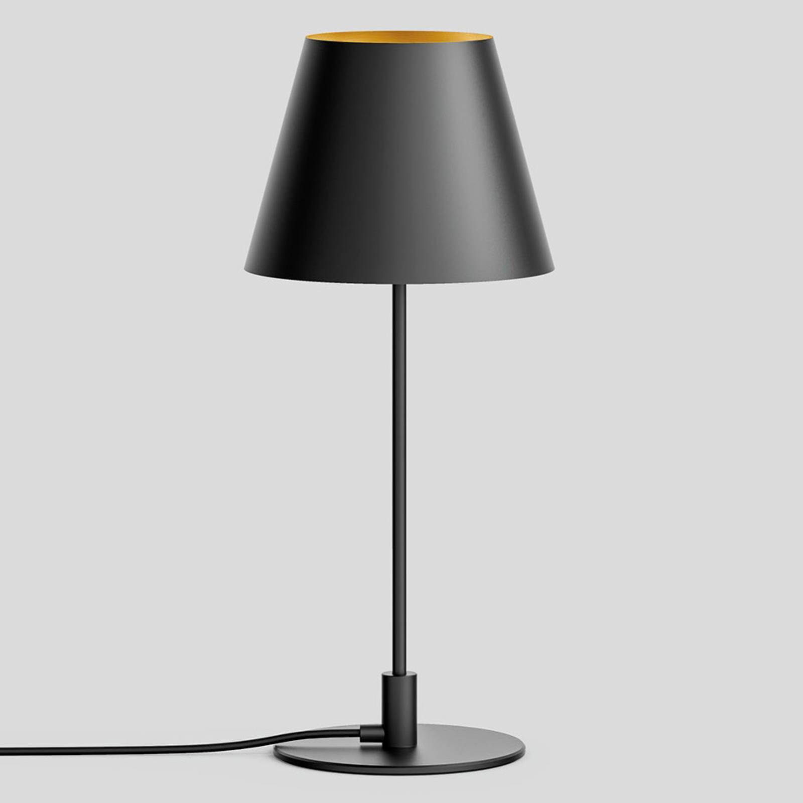BEGA Studio Line -pöytälamppu, musta/messinki