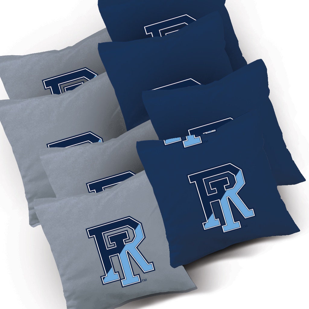 Officially Licensed Rhode Island Rams Cornhole Bags Set Of 8 - Top Quality Regulation Bean