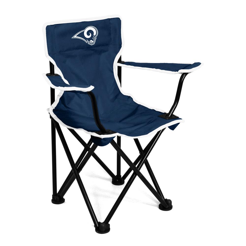 Logo Brands Los Angeles Rams Team Color Folding Toddler Tailgate Chair in Blue | 629-20-1