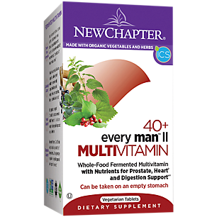 Organic Multivitamin for Every Man II 40+ - Whole-Food Complex (48 Tablets)