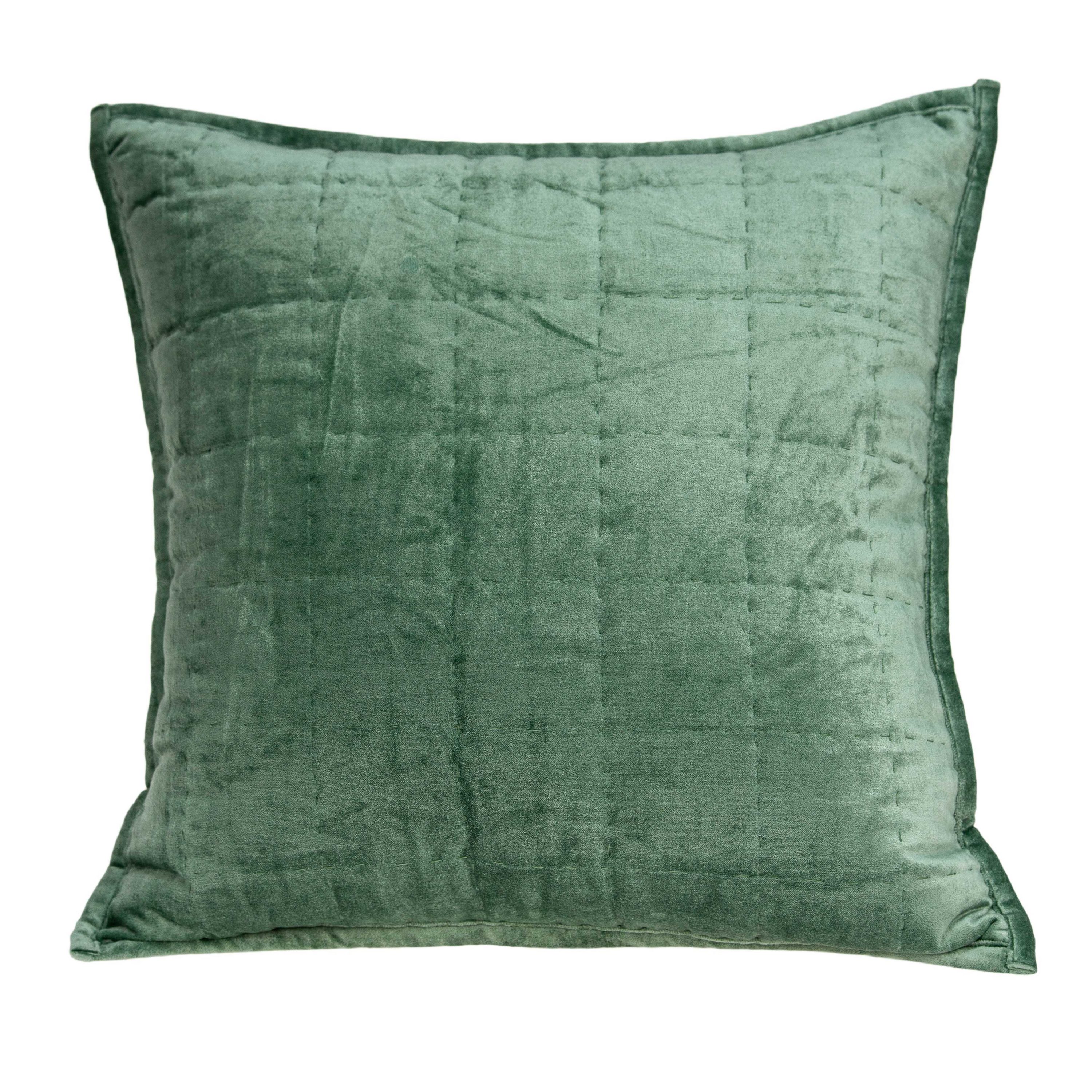 HomeRoots Jordan Green Standard Cotton Viscose Blend Pillow Case | 334253