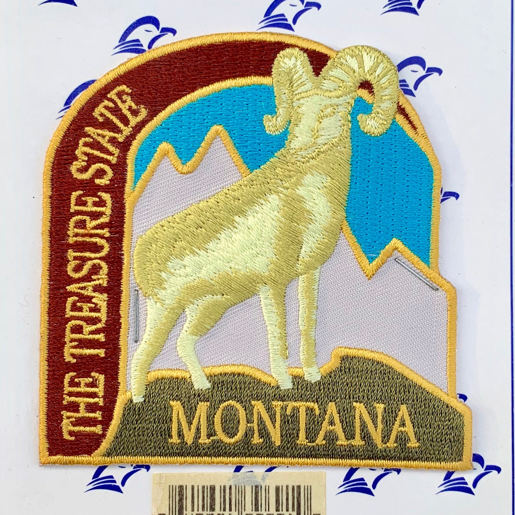Montana, The Treasure State Vintage Souvenir Travel Patch By National Sportswear & Emblem