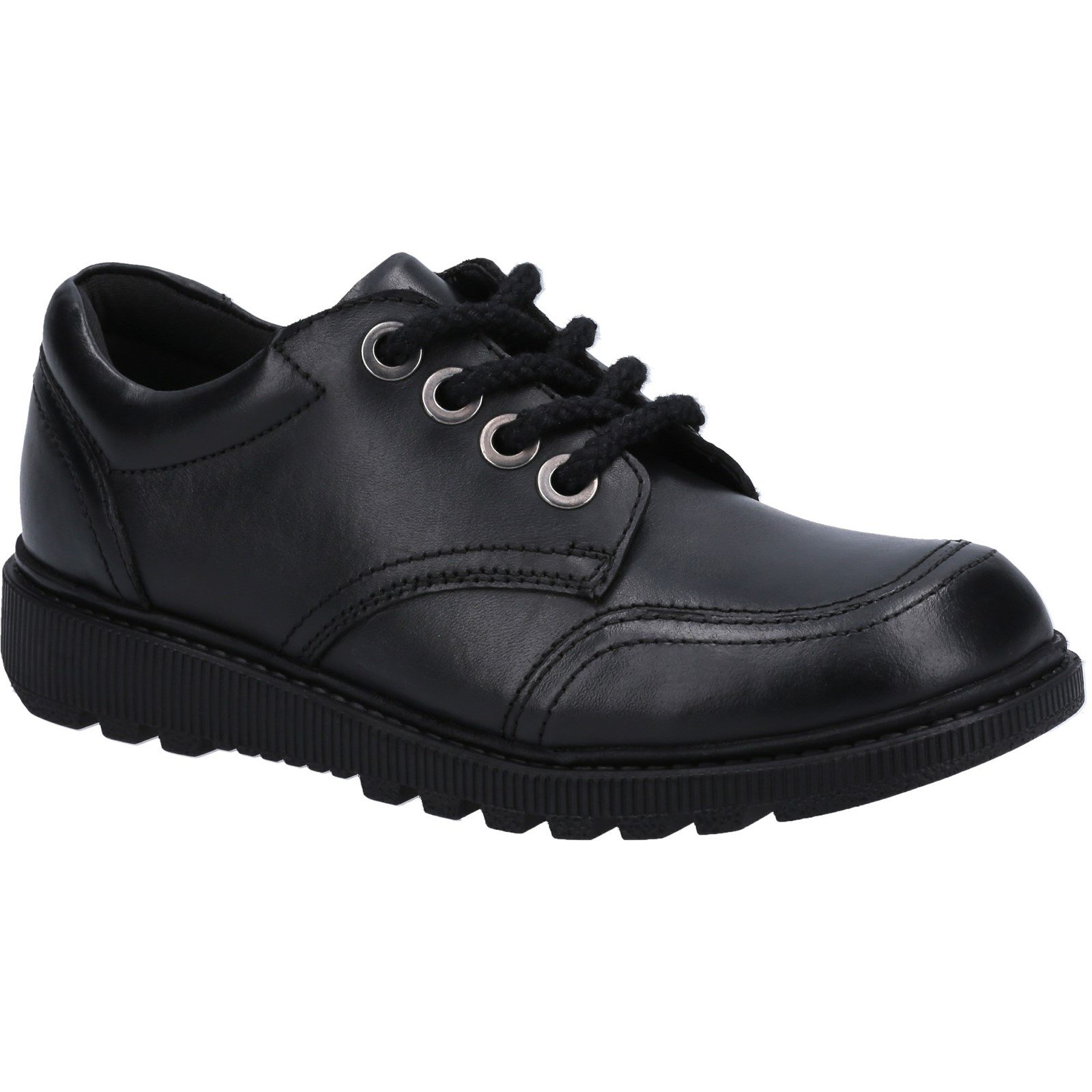Hush Puppies Kid's Kiera Senior School Shoe Black 30822 - Black 4