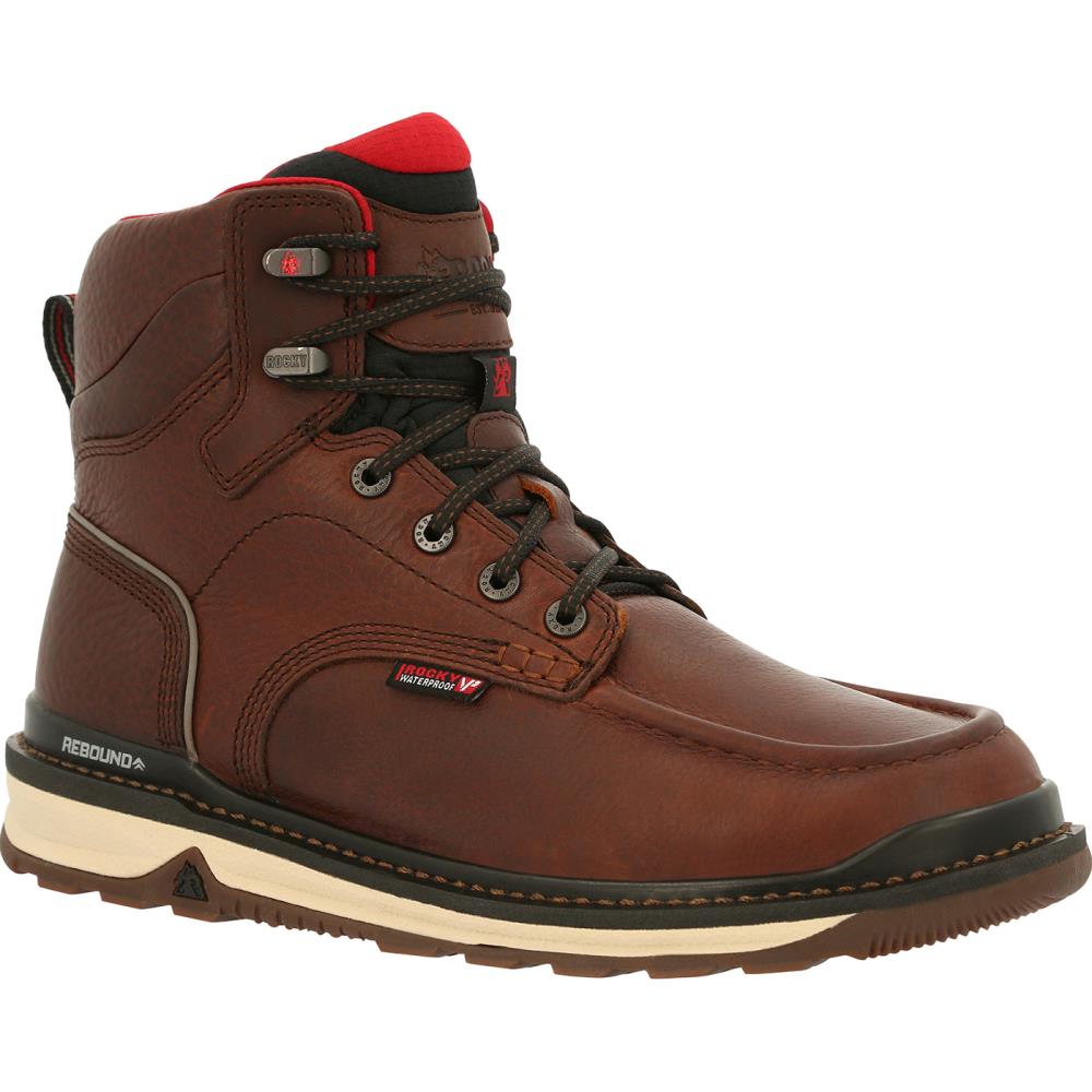 Rocky Size: 7 Medium Mens Brown Waterproof Work Boots Rubber | RKK0321 M 070