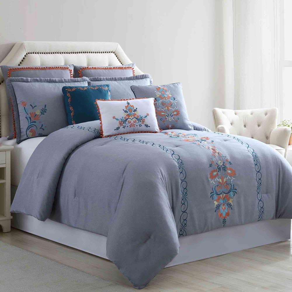 Amrapur Overseas Frida comforter set Multi Multi Reversible Queen Comforter (Blend with Polyester Fill) | 38EBJQCF-FRD-QN
