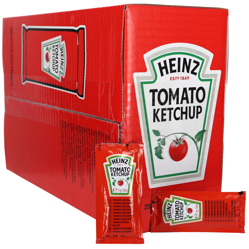 Ketchup Portionspåse 200-pack - 59% rabatt