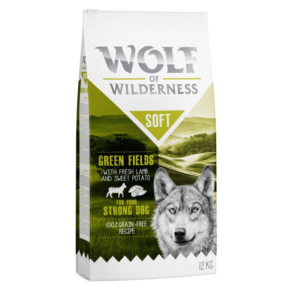 Wolf of Wilderness Soft "Green Fields" - Lamb - 1kg