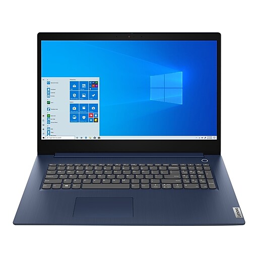 Lenovo IdeaPad 3 17IIL05 17.3" Notebook, Intel i7, 8GB Memory, 256GB SSD, Windows 10, Blue (81WF000SUS)